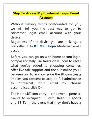 access my bt email account.